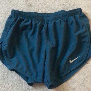 Teal nike running shorts size small